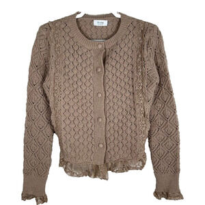 Bluivy Women's Sz S Cardigan knit & lace